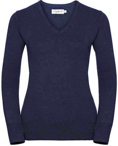 Russell Sweatshirt Ladies´ V-Neck Knitted Пуловери
