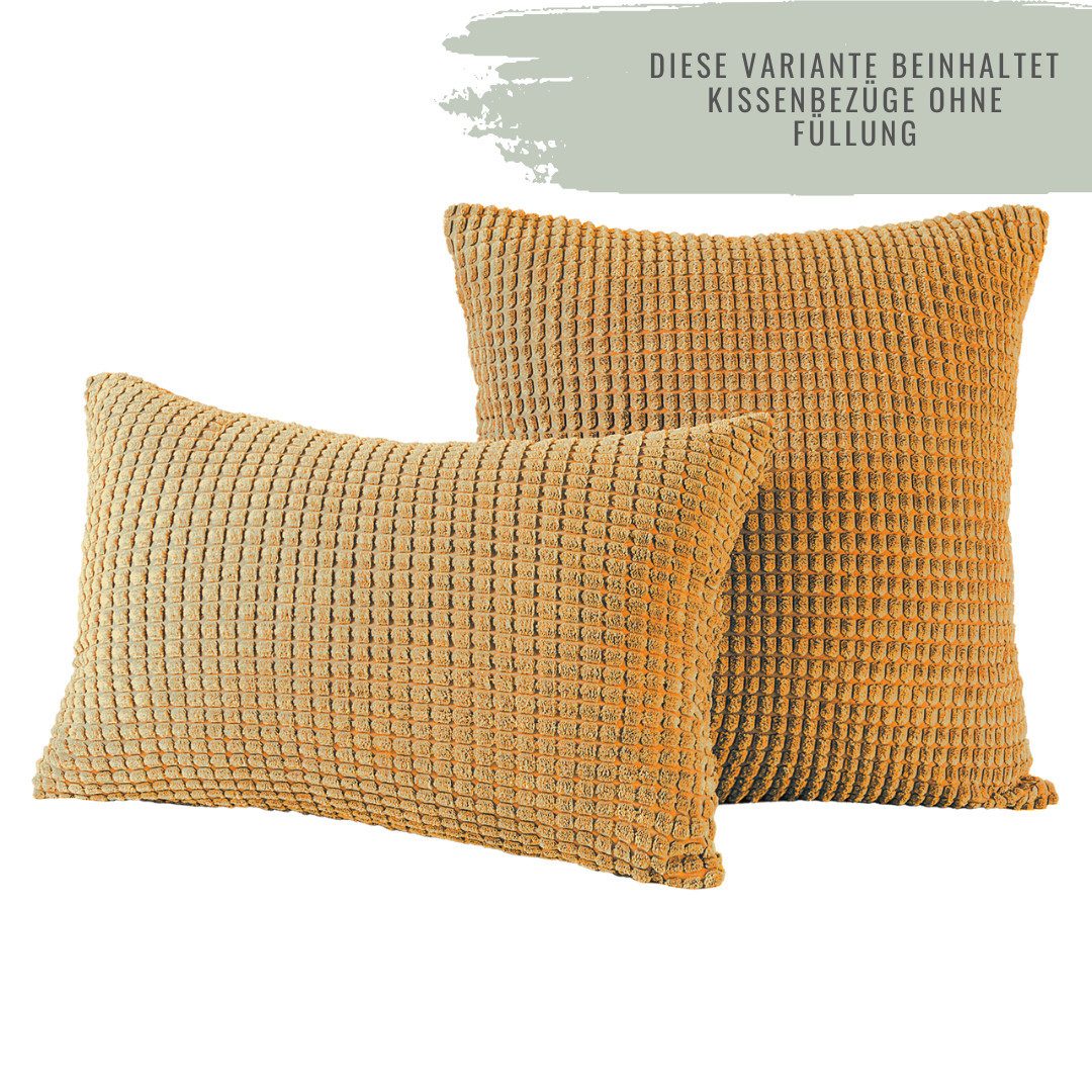 Interior by Hakito Dekokissen 2er Set Kissenbezug inklusive Füllkissen Kiss günstig online kaufen