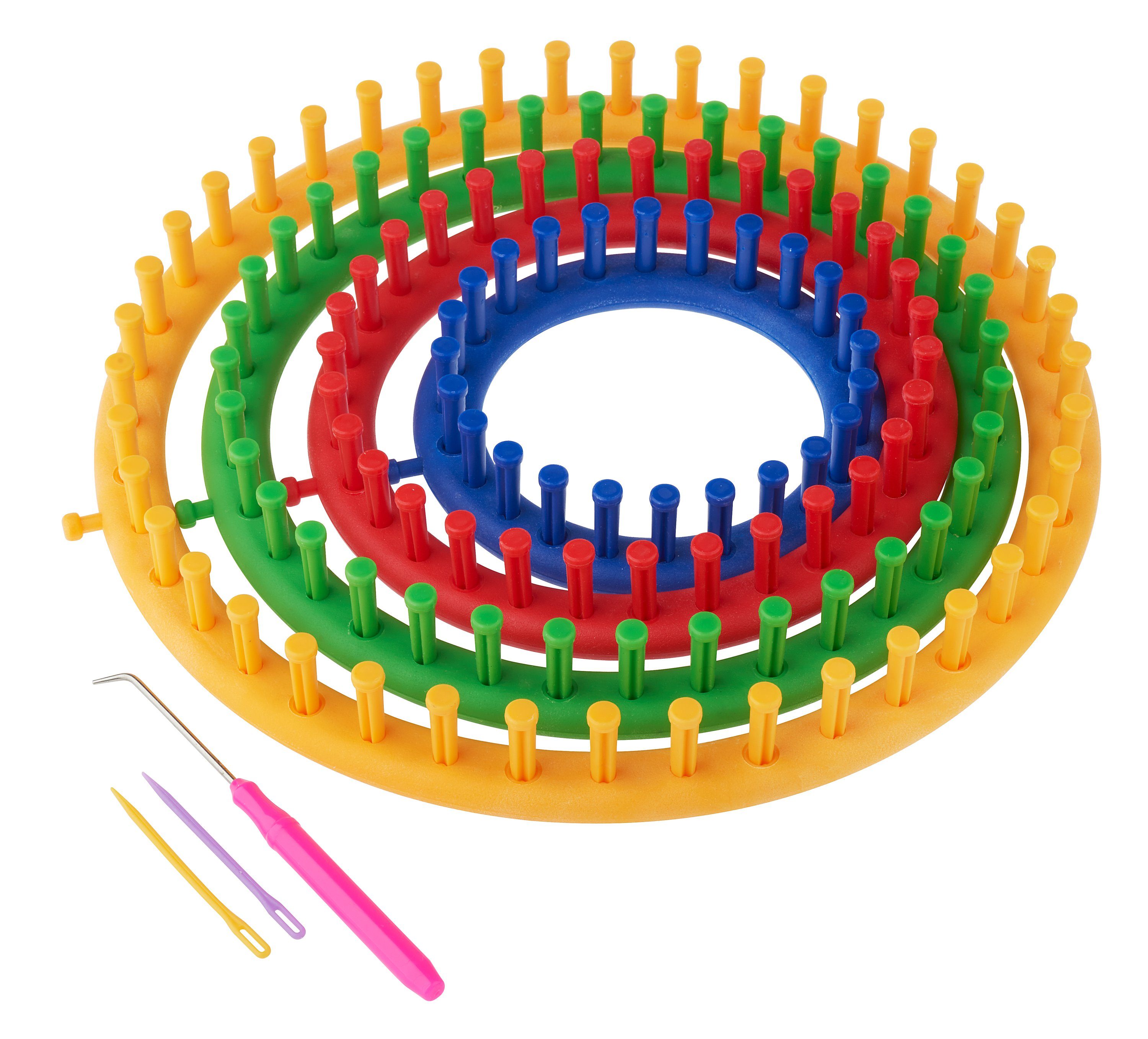 VBS Wanddekoobjekt Strickringe (4 St), 4er-Set