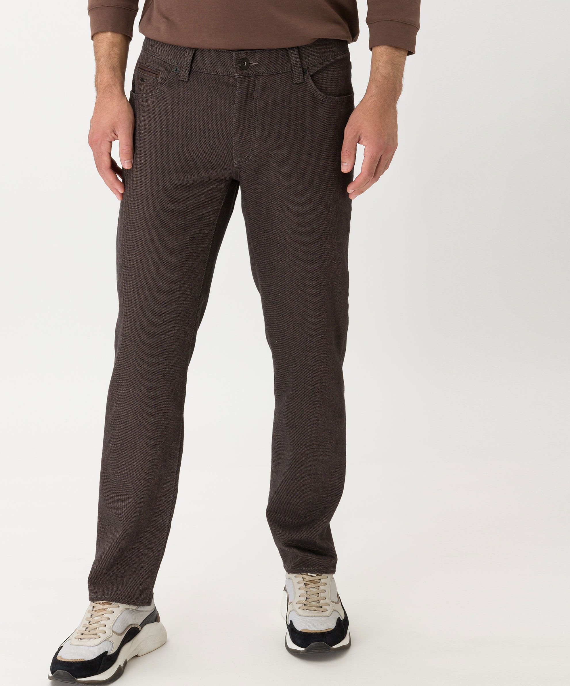 Woo.Look-Qualität Brax nougat in Five-Pocket-Hose Stoffhose