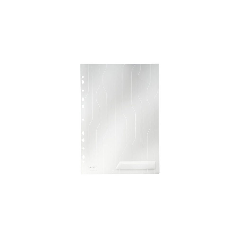 LEITZ Prospekthülle 5 Prospekthüllen CombiFile DIN A4 transparent genarbt 0,20 mm