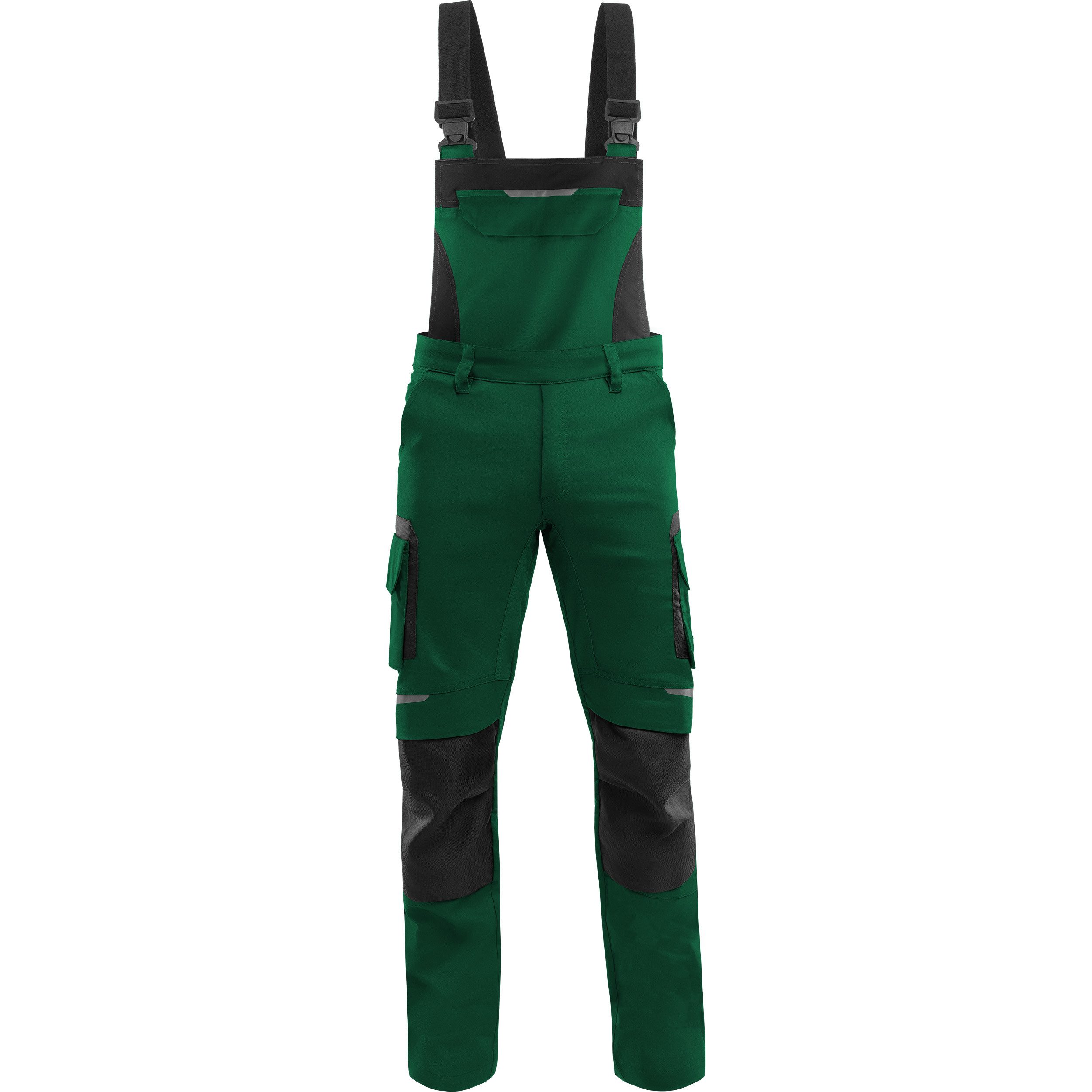 Qualitex Workwear Arbeitslatzhose Herren Stretch-Arbeitslatzhose – Cordura, Handwerker Latzhose (1-tlg) 6 Taschen, ergonomische Schnitt & maximal Bewegungsfreiheit für Profis