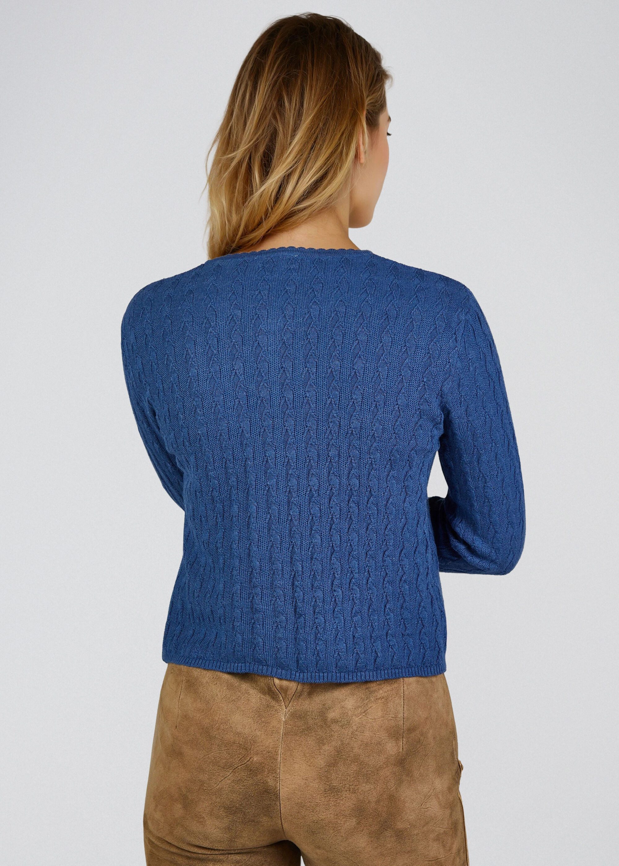 Spieth & Wensky Trachtenstrickjacke Hummeltal (1-tlg) mit klassischem Zopfmuster