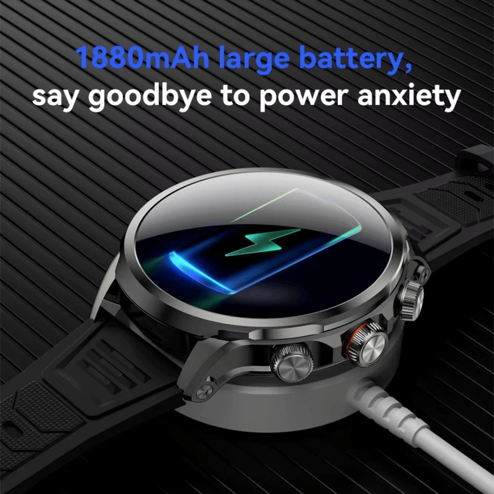 Nagham Ghazal Aswad Smartwatch SIM GPS WIFI 5G NFC App Download AMOLED Herren Damen Smartwatch (5,2 cm), SIM AMOLED GPS NFC 5G