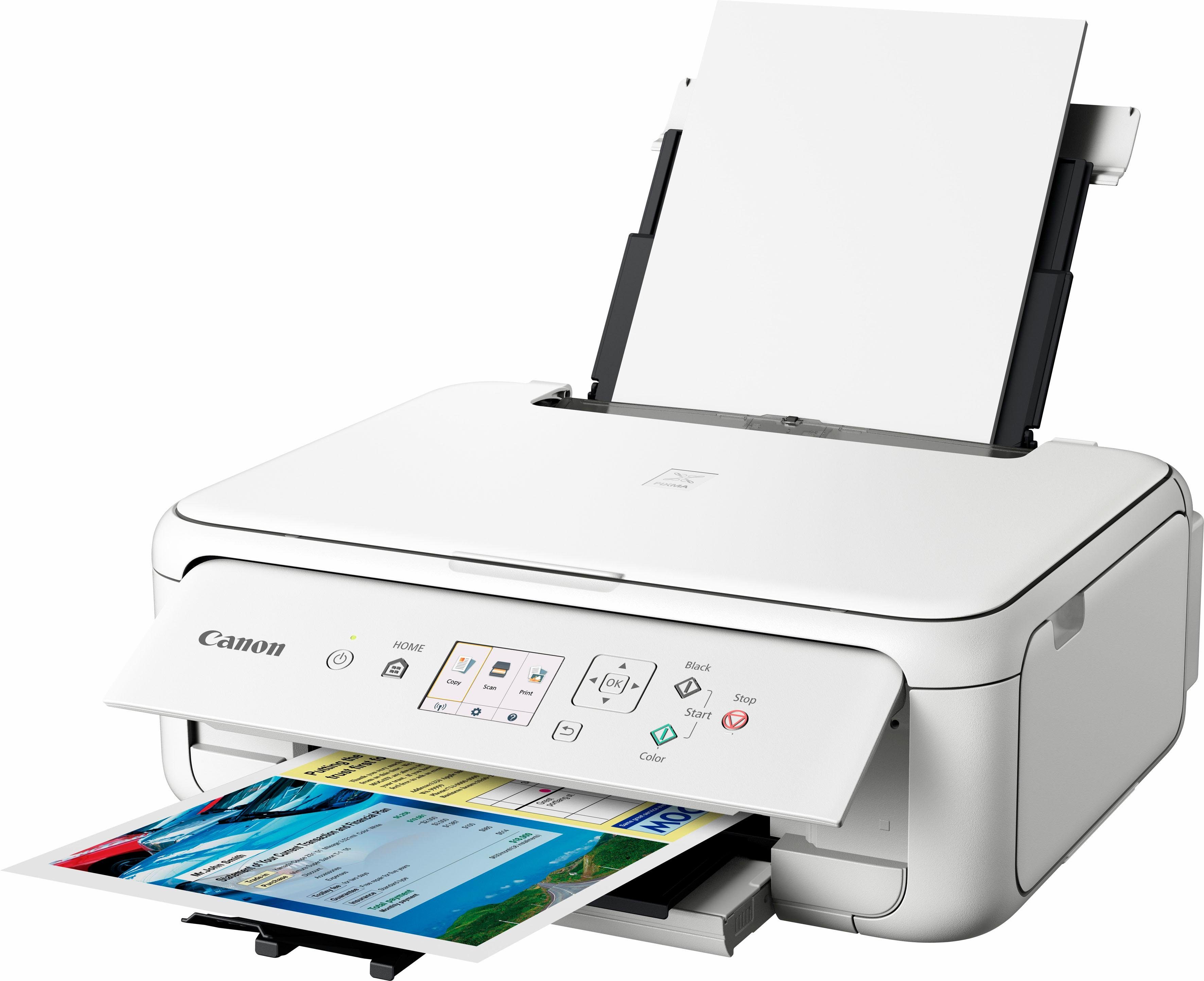 Canon PIXMA TS5150/TS5151 Multifunktionsdrucker, (Bluetooth, WLAN (Wi-Fi), 3in1 Tintenstrahl-Multifunktionsgerät)