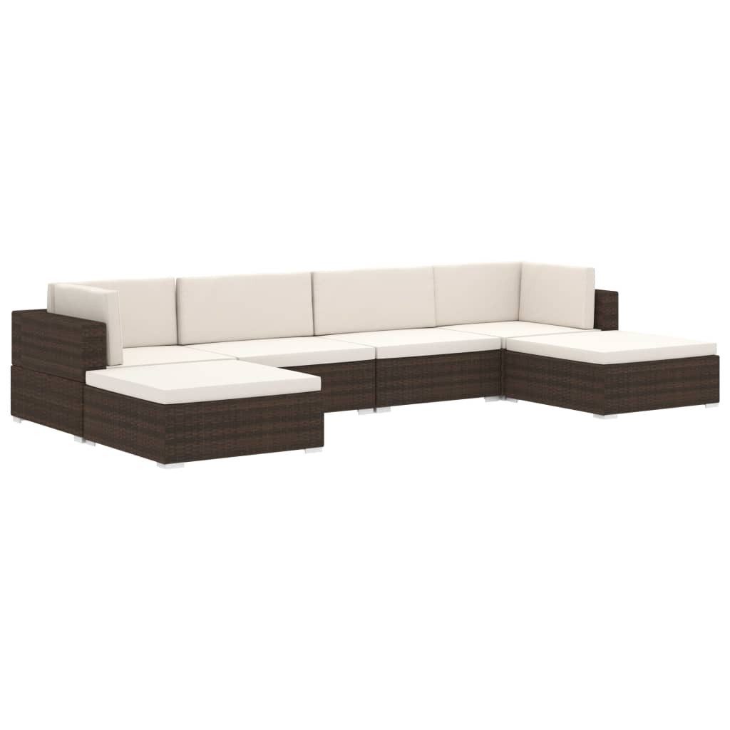 vidaXL Sofaelement Modular-Sofa-Eckteil 1 Stk. + Auflagen Poly Rattan Grau (1 St)
