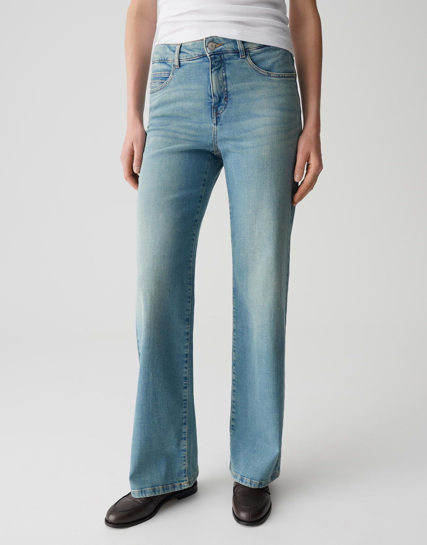 Weite Jeans MELLY MODERN mit Powerstretch Mid Rise