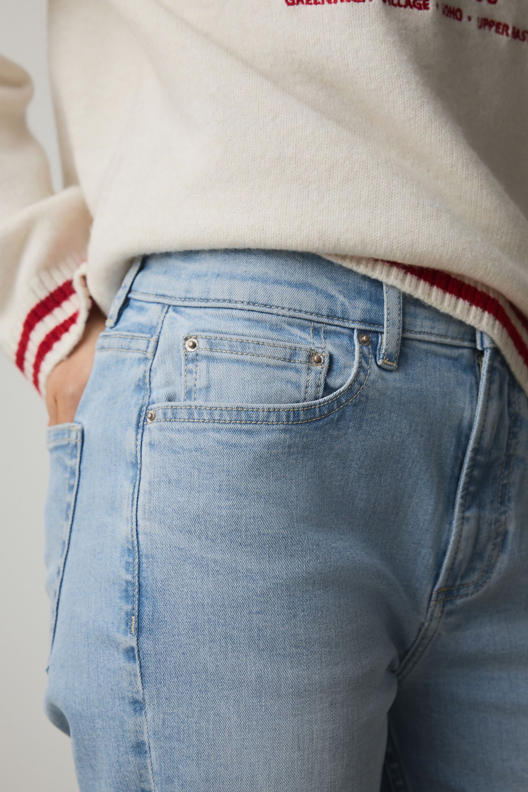 Next Slim-fit-Jeans Verkürzte Slim Fit Jeans, Kurzgröße (1-tlg) – Bild 5 von 5