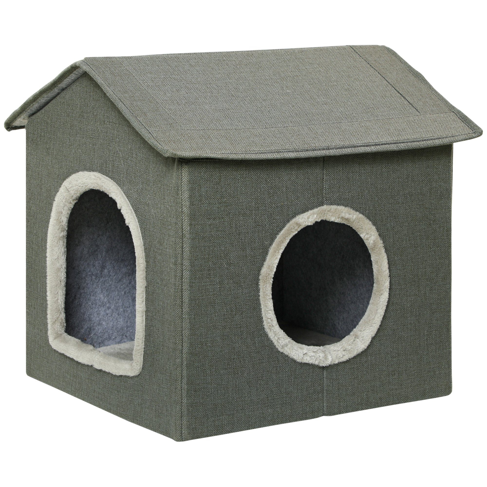 PawHut Tierbett Katzenhaus, Polyester, BxLxH: 43,5 x 39 x 40,5 cm