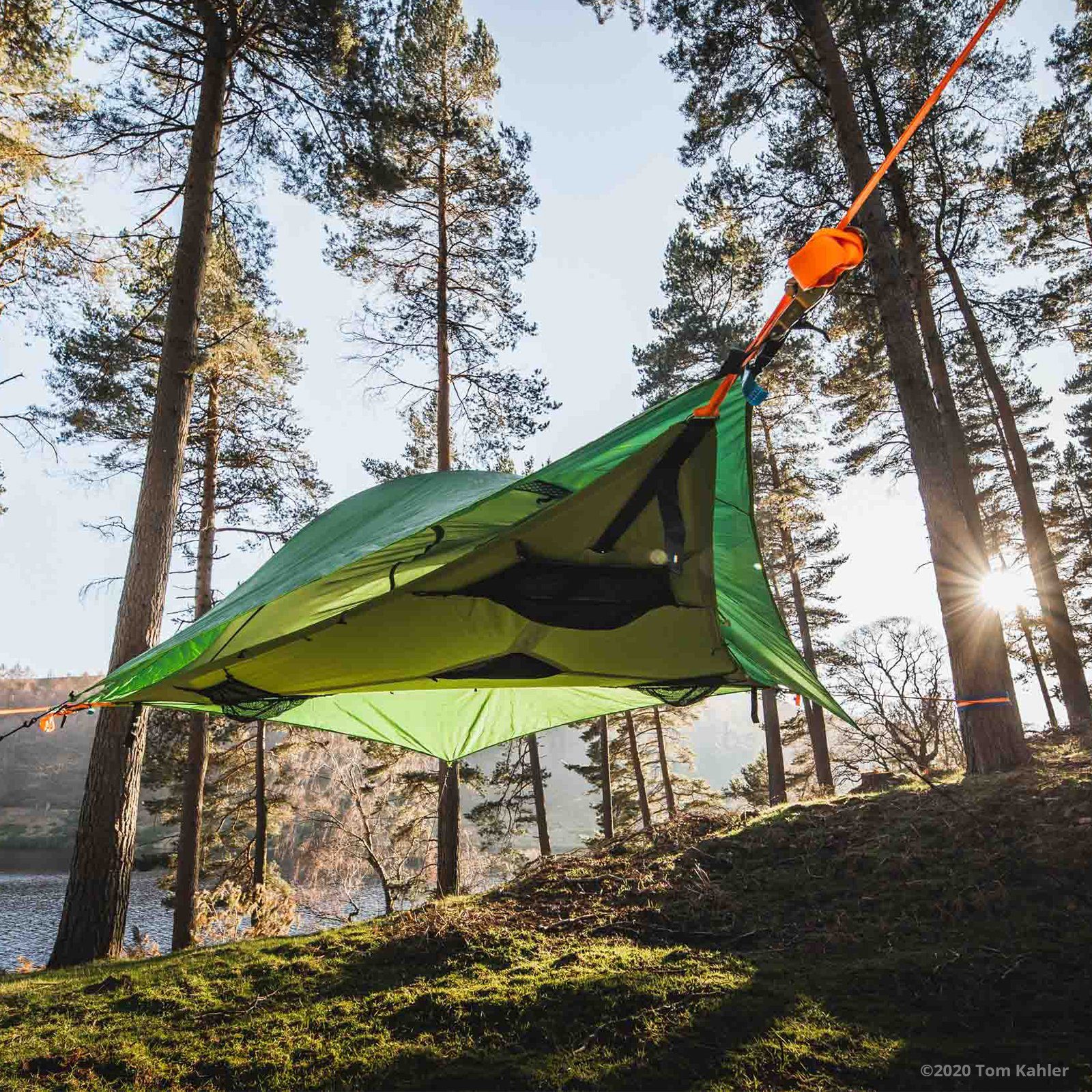 Tentsile Hängezelt Baumzelt dunkelgrün Matte Zelt Stingray Trekking 3.0 Personen, Flug Biwak Hänge 2-3