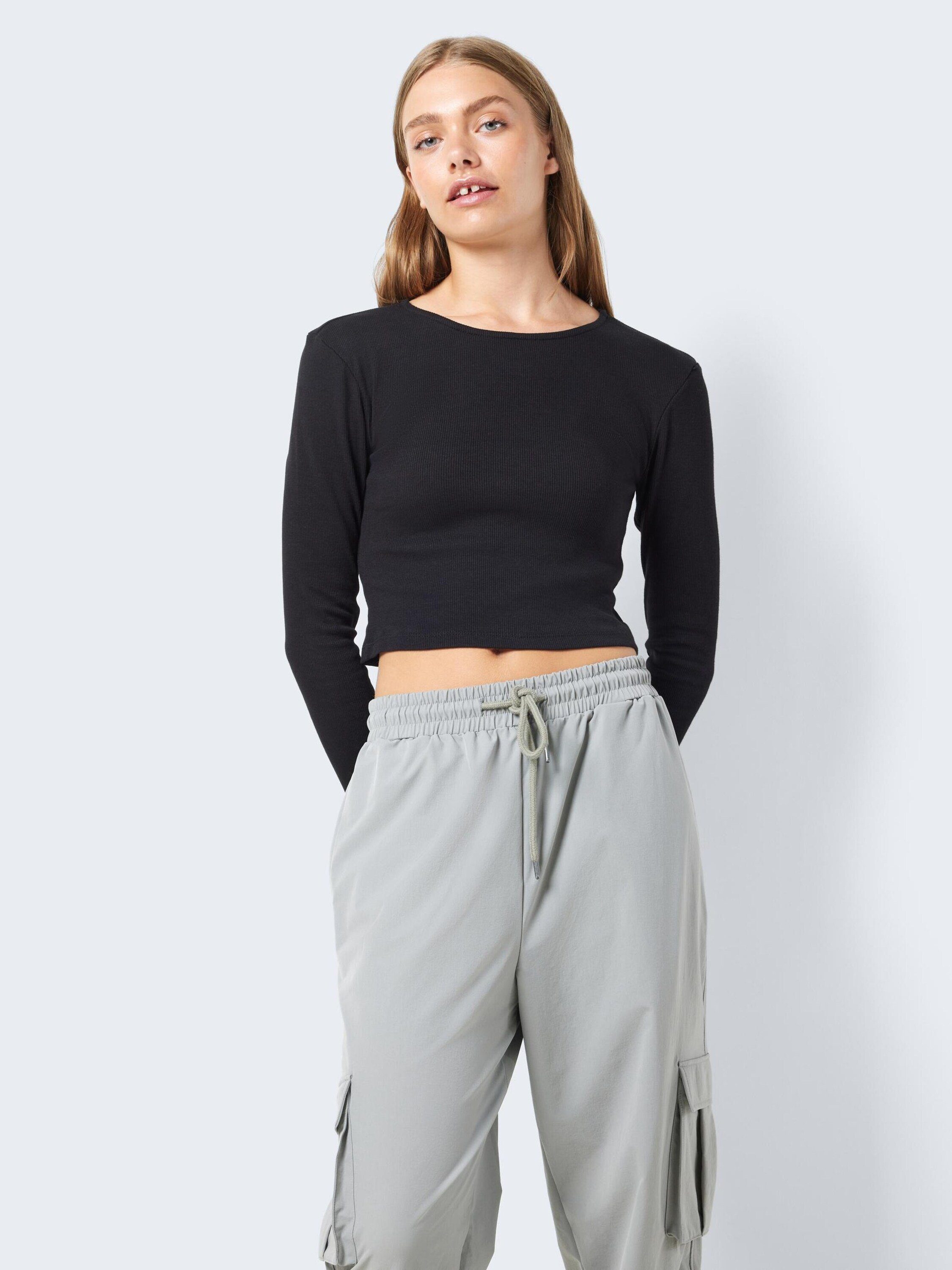 Noisy may Langarmshirt MAYA (1-tlg) Plain/ohne Details