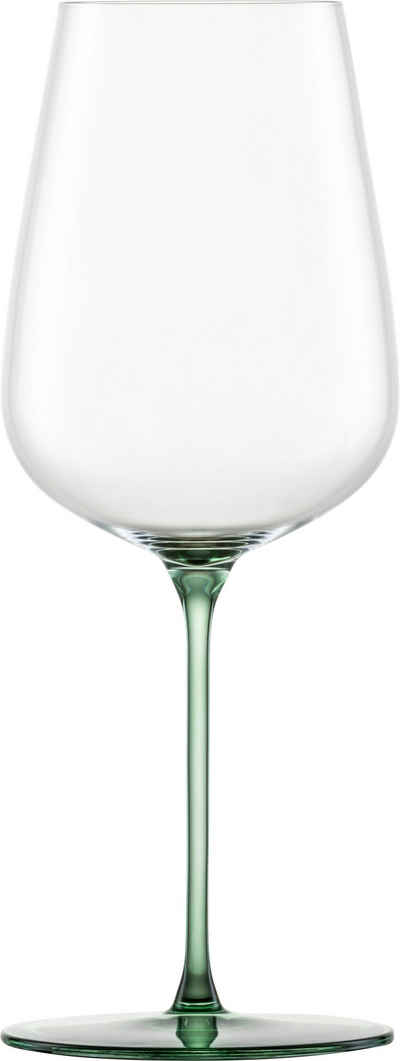 Eisch Weinglas INSPIRE SENSISPLUS, Made in Germany, Kristallglas, die Veredelung der Stiele erfolgt in Handarbeit, 2-teilig