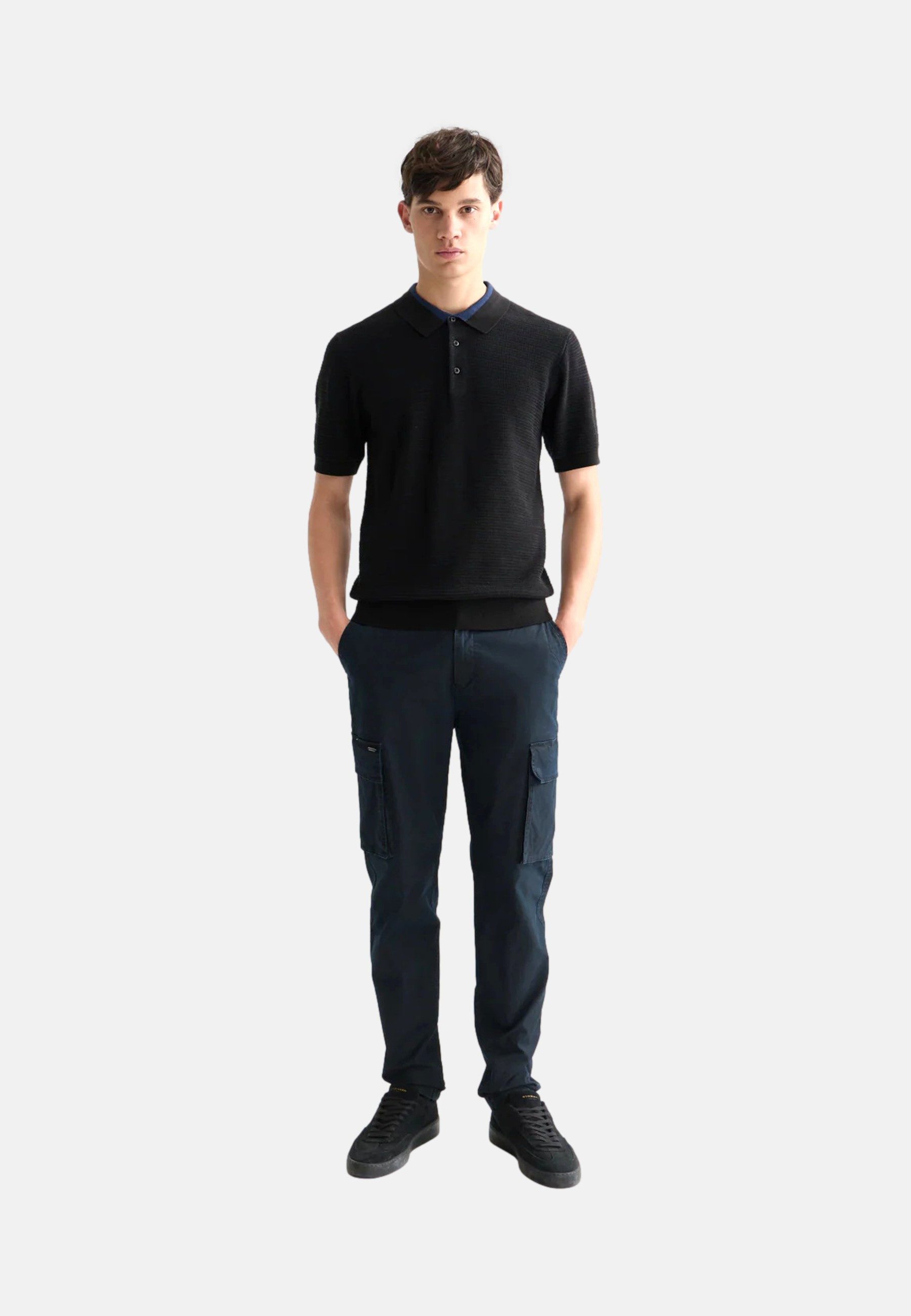 Scotch & Soda Poloshirt Poloshirt Kurzarmshirt mit Polokragen (1-tlg., 1)