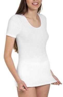 HAASIS Bodywear 1919 Unterhemd Damen Shirt 66501620-weiss (Packung, 5-St., 5er Pack) Optimale Passform, pflegeleicht, formbeständig, hautfreundlich