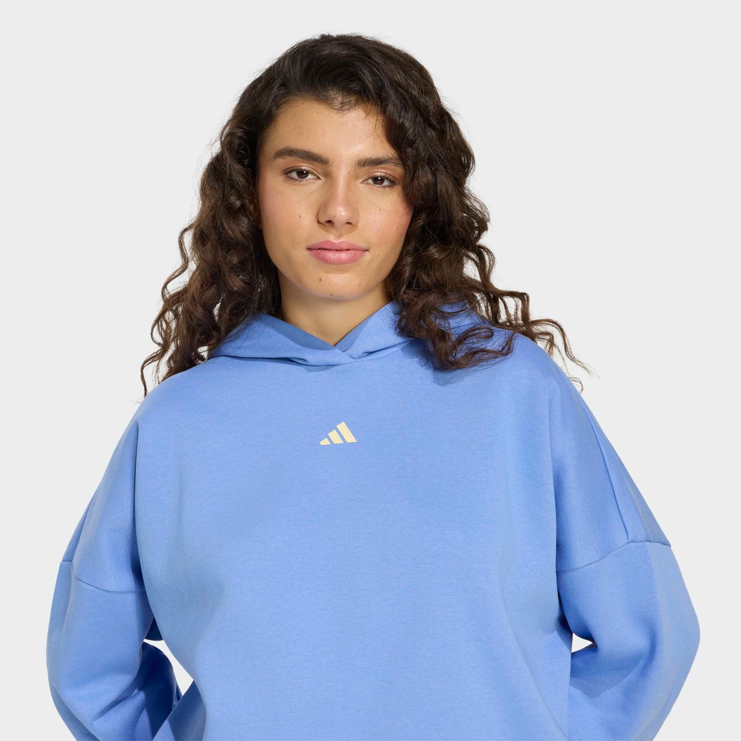 adidas Sportswear Sweatshirt W 3SS FL HD2 Print - Hoodie, lockere Passform