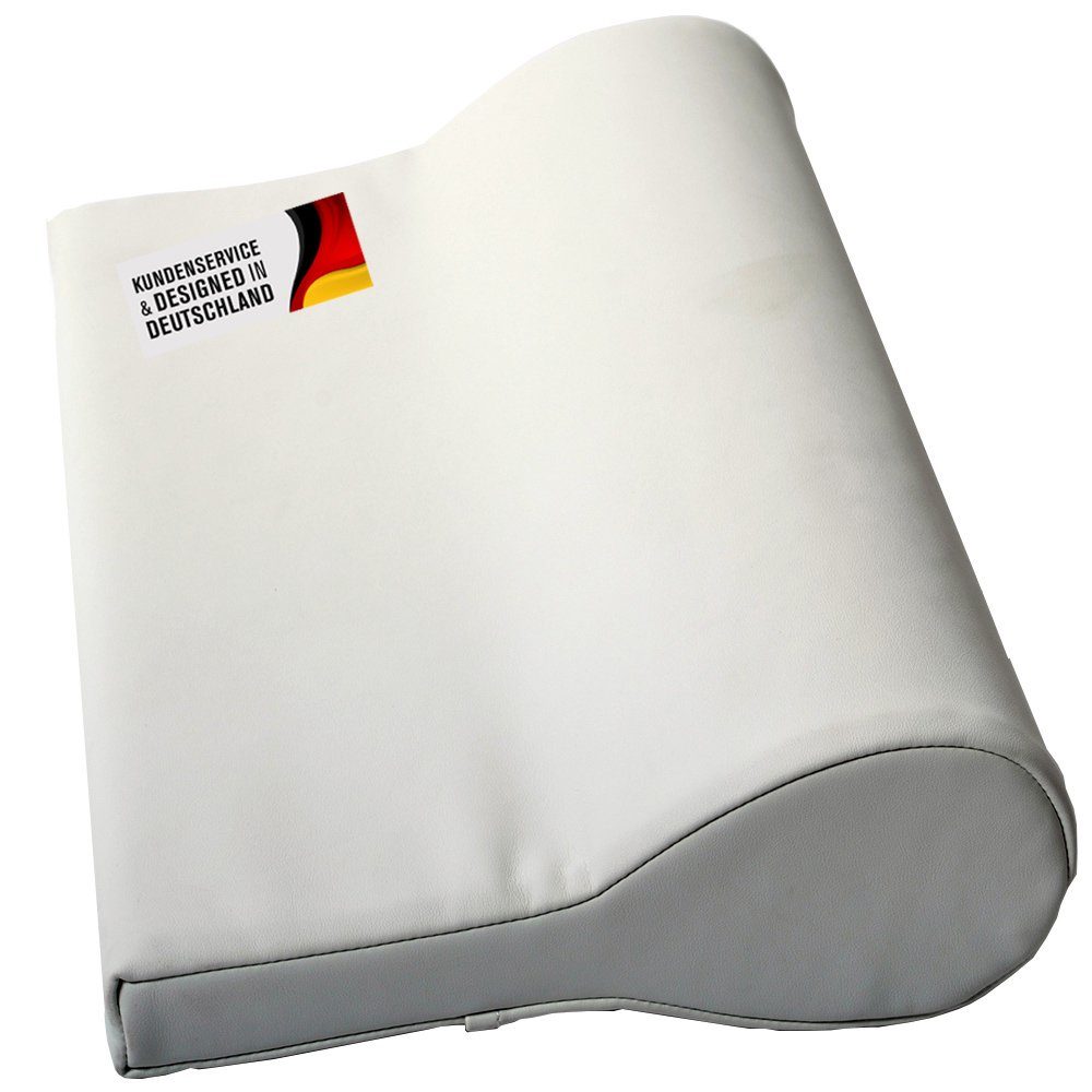 Duke-Handel Nackenkissen Nackenstützkissen Nackenpolster Kopfkissen Kissen Ergonomisch, 1-tlg., ölabweisender Kunstlederbezug - "Super-Soft" - angenehm und weich