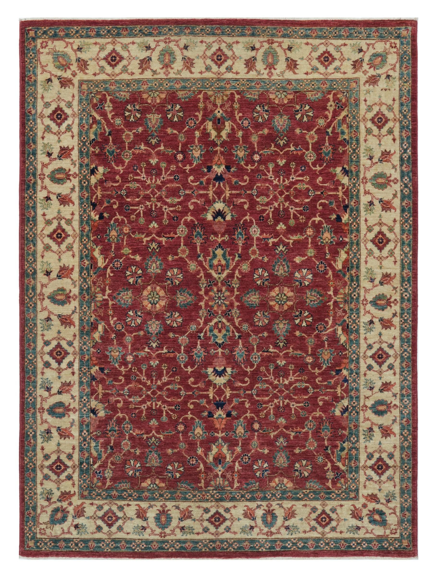 Nain Trading Orientteppich Ziegler Farahan 150x201 Handgeknüpfter Orientteppich, rechteckig, Höhe: 6 mm