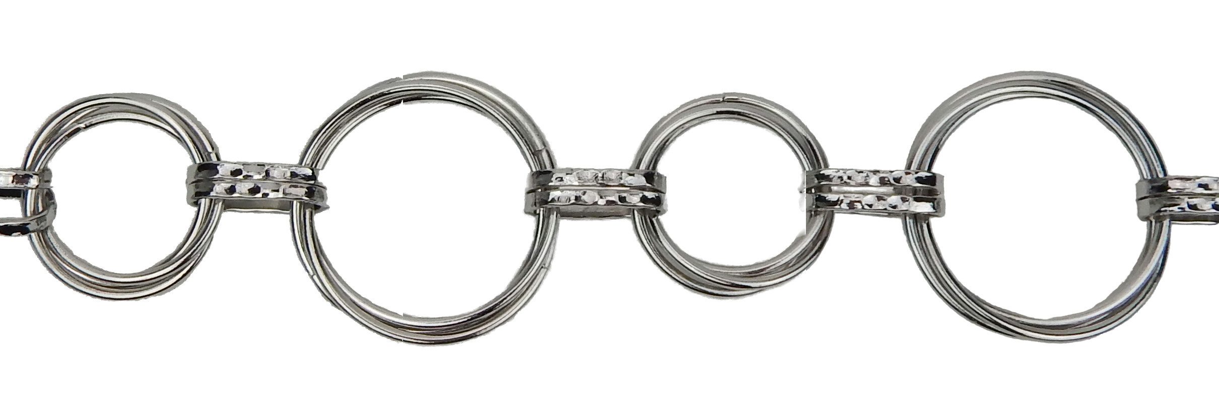 Ella Jonte Kettengürtel silber Ringe 60er 70er Gürtel verstellbar Vintage Retro