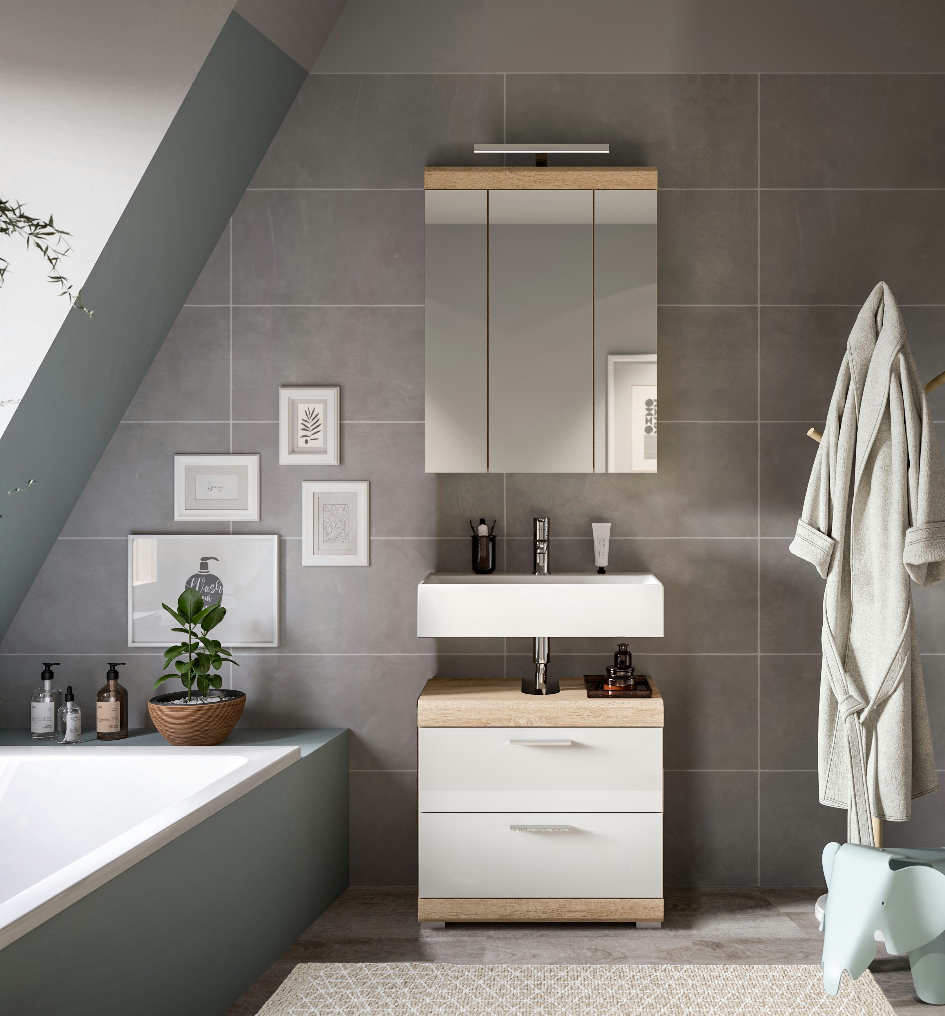 furnling Badmöbel-Set Scott, (2-St., bestehend aus günstig online kaufen