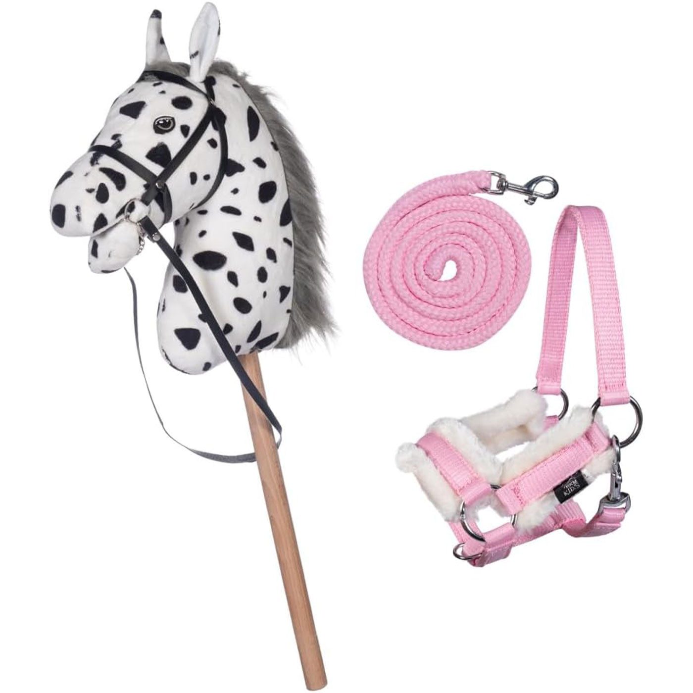 HKM Outdoor-Spielzeug Hobby Horse Set - Steckenpferd + Halfter & Strick, Maya