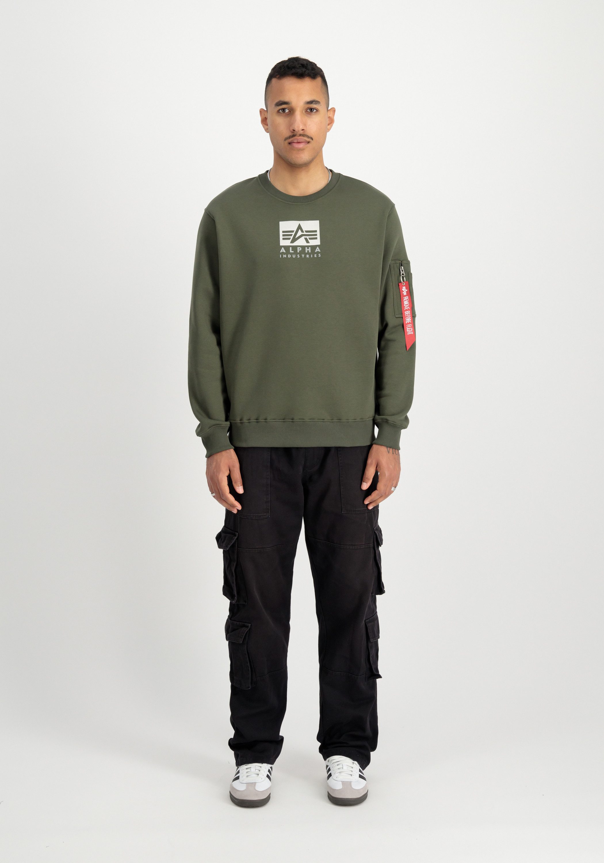Alpha Industries Sweater Satin Logo Sweatshirt