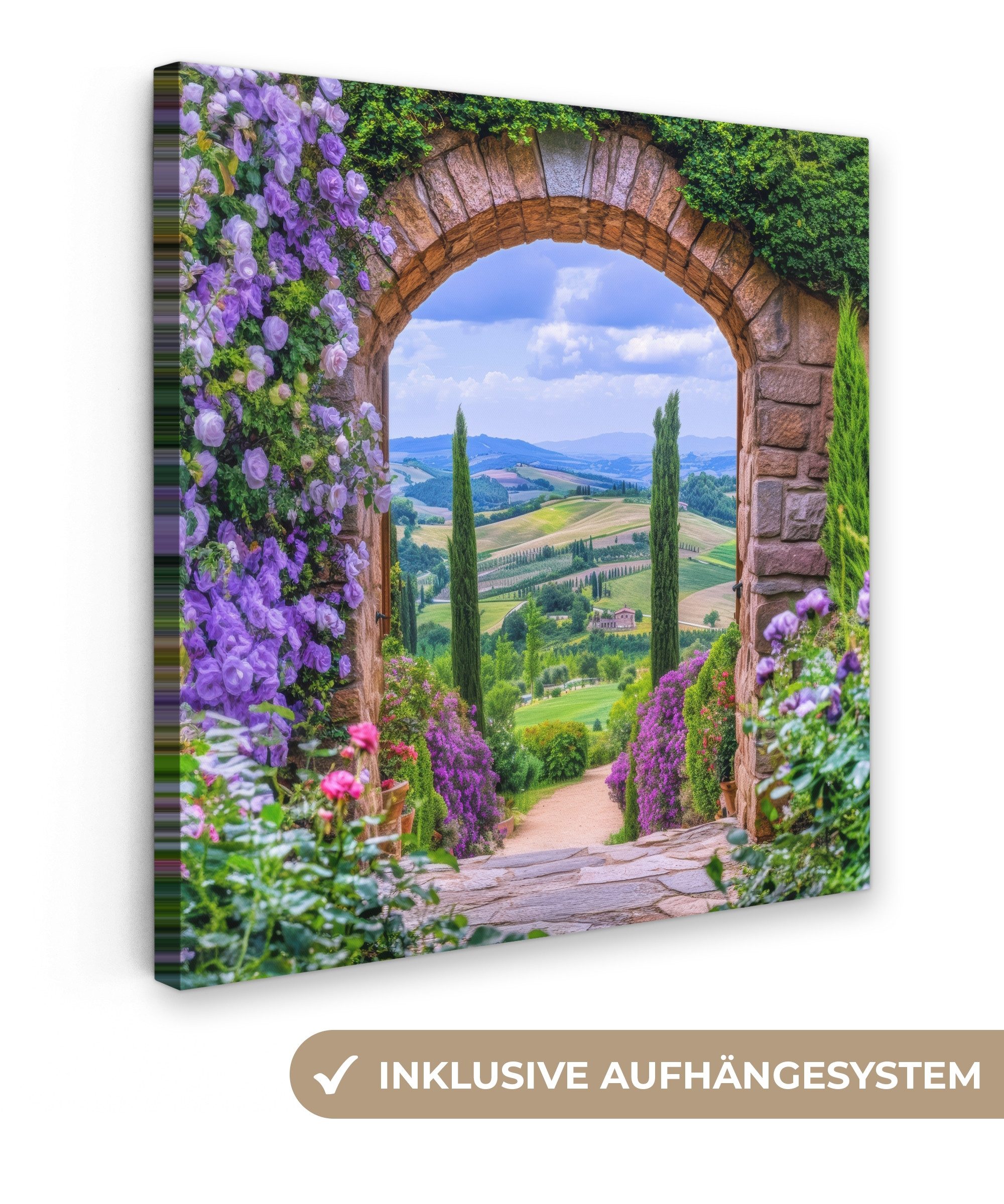 OneMillionCanvasses® Leinwandbild Aussicht - Toskana - günstig online kaufen