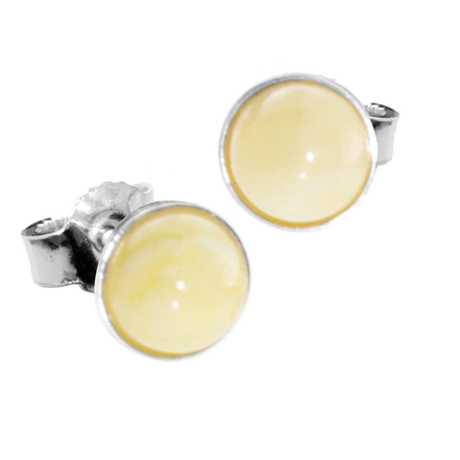 Paar Ohrstecker Ostsee-Schmuck Ohrstecker Classic 6 mm Ohrstecker Classic 6 mm