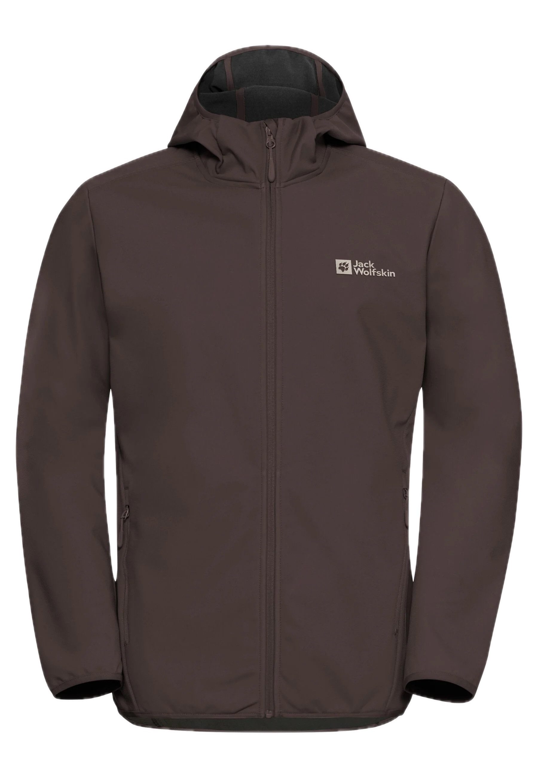 Jack Wolfskin Outdoorjacke JACK WOLFSKIN Bornberg Hoody M Softshelljacke Herren Peat Braun