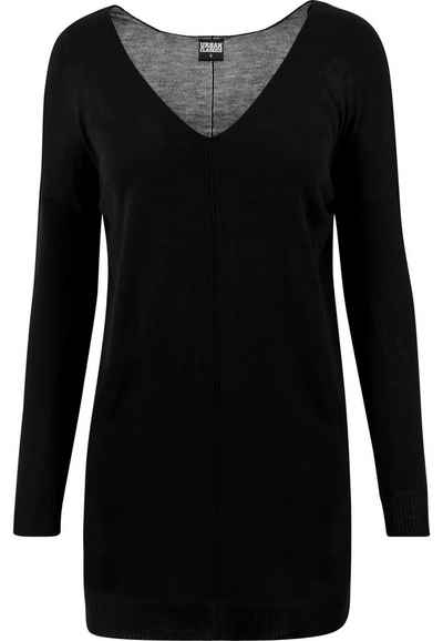 URBAN CLASSICS Strickjacke »UC Curvy TB1534 Ladies Fine Knit Oversize V-Neck Sweater«