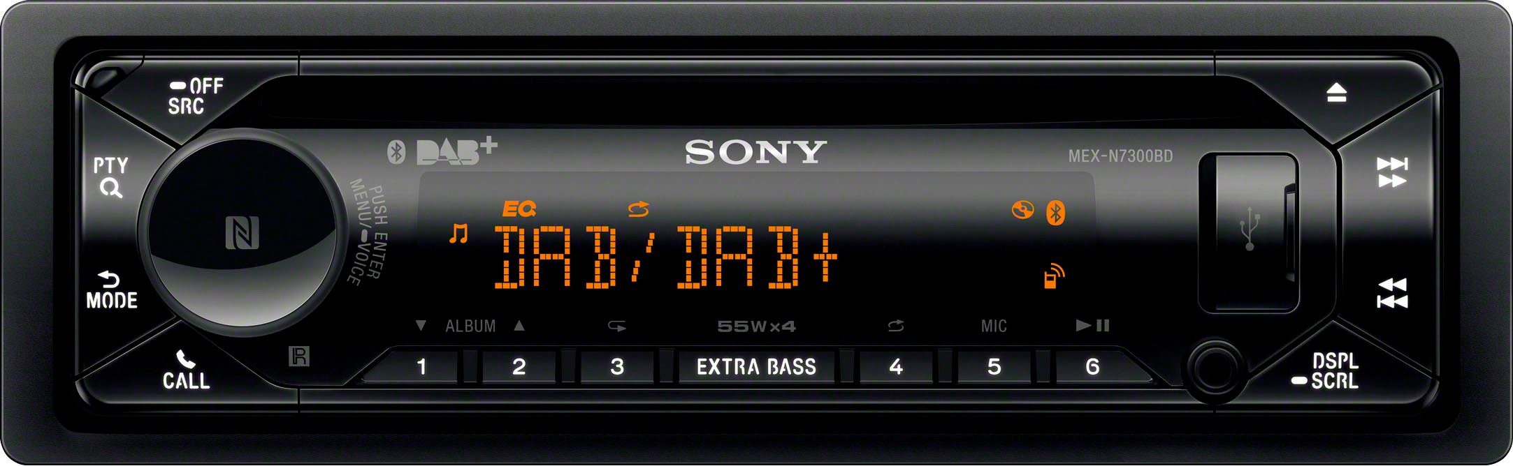 (Digitalradio MEXN7300KIT 55 Sony Autoradio W) (DAB),