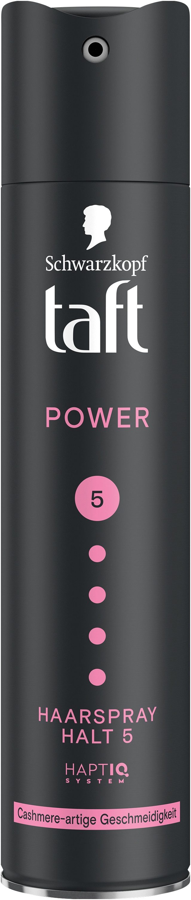 Taft Haarspray Schwarzkopf, Power Cashmere Haarstyling, 1x 250ml, 1-tlg., HaptIQ System, Haltegrad 5