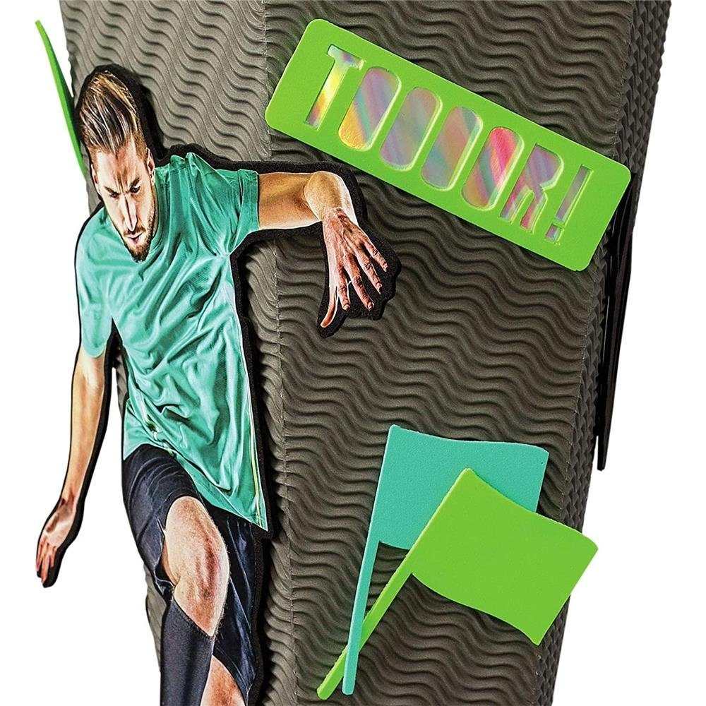 Roth Schultüte Bastelset Fußball-Star, 68 cm, eckig, mit Kreppverschluss, Zuckertüte zum Basteln, Grün – Bild 5 von 5