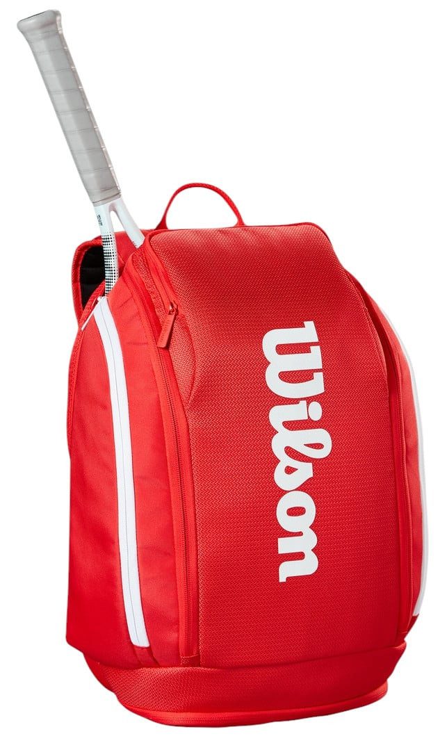 Wilson Tennisrucksack Super Tour (Hauptfach, Schlägerfach) 2025 rot