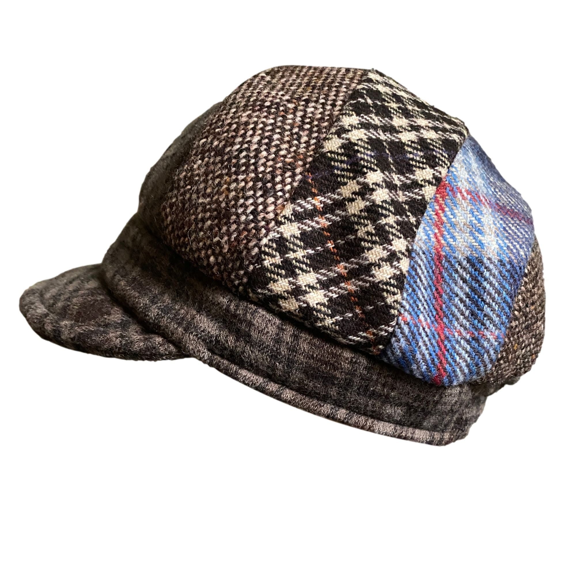 Mayser Strickmütze Mayser Mütze Wolle Bakerboy Patchwork