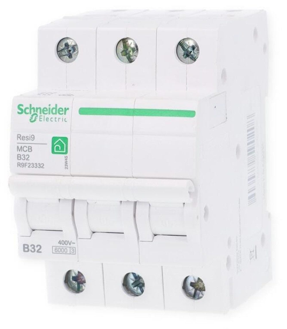 Schneider Electric Schalter Schneider R9F23332 Leitungsschutzschalter Resi9, B32, 3-polig