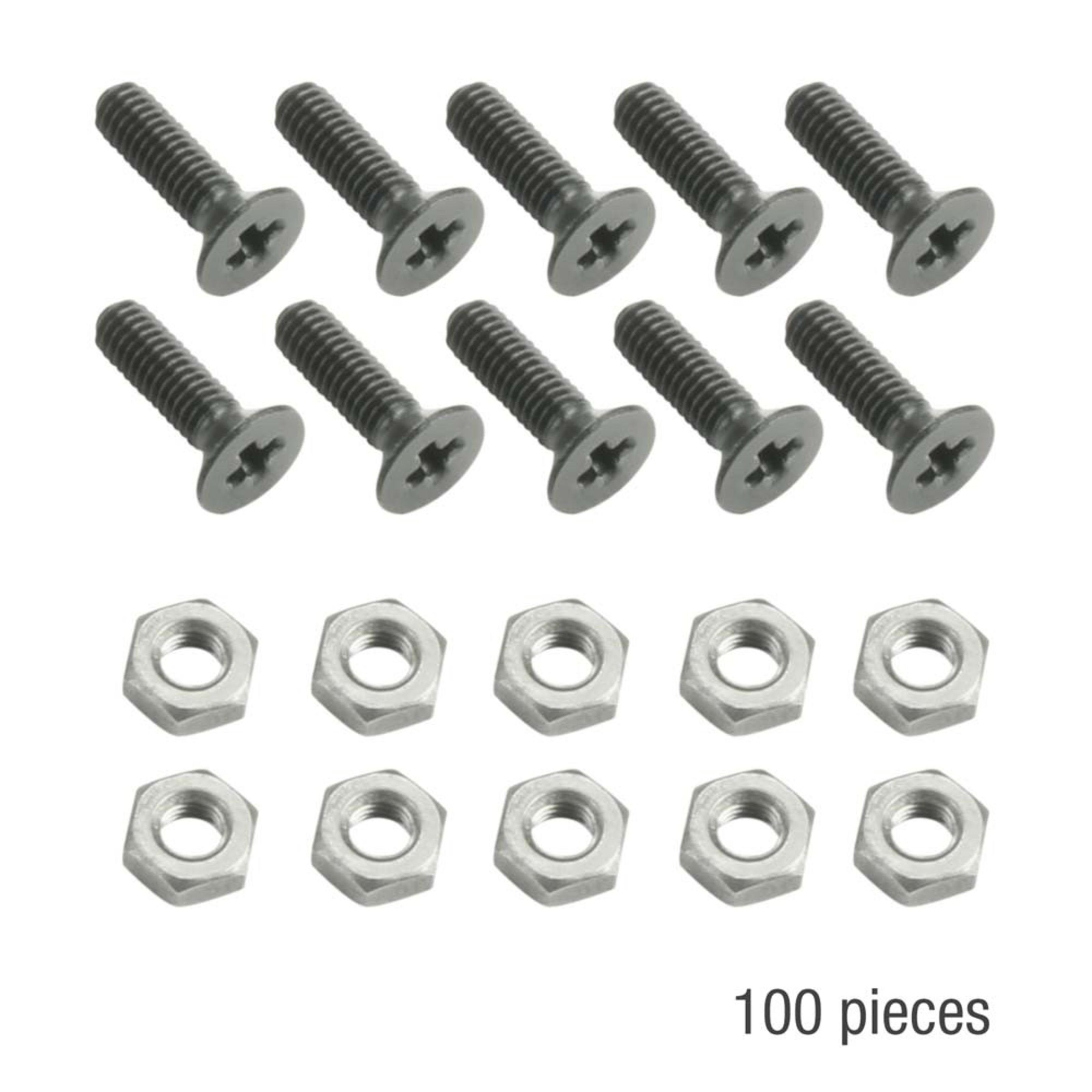 Adam Hall Schrauben-Set, (Hardware 5420 BLK M100 AH 100 x M3 x 10 black, Fittings, Schrauben / Muttern / Nieten), Hardware 5420 BLK M100 AH 100 x M3 x 10 black - Schrauben