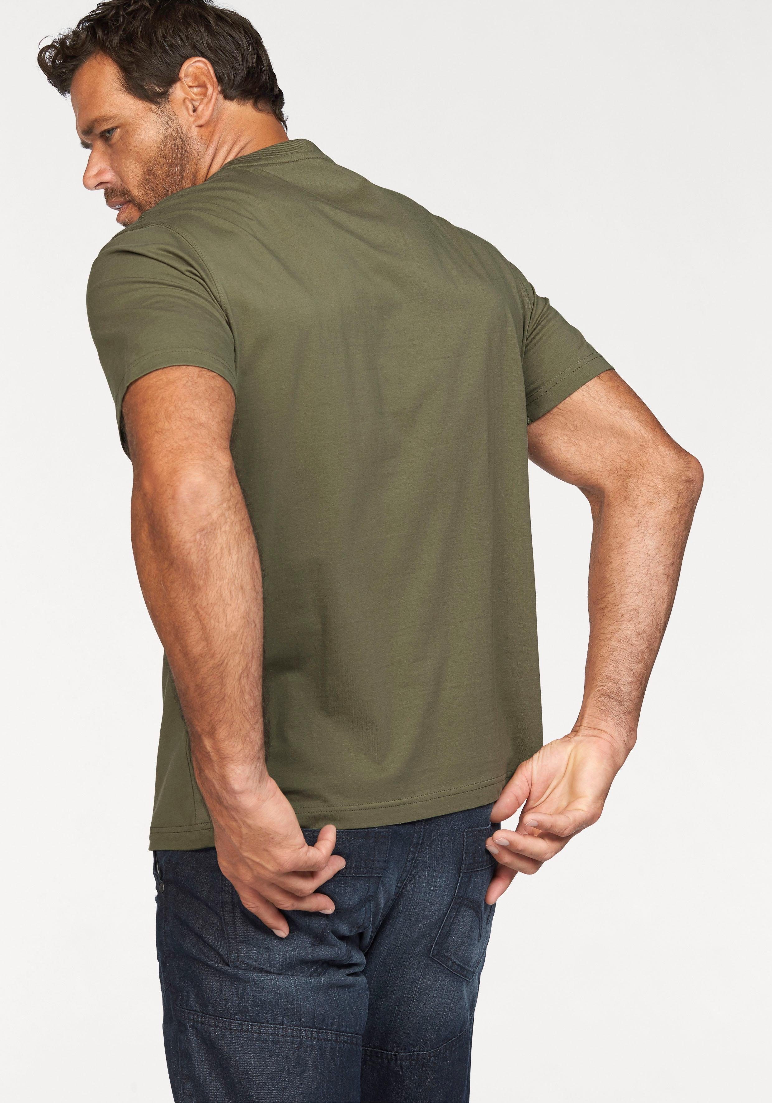 Man's World T-Shirt Kurzarm, lässige Passform, bedrucktes Design, Rundhals
