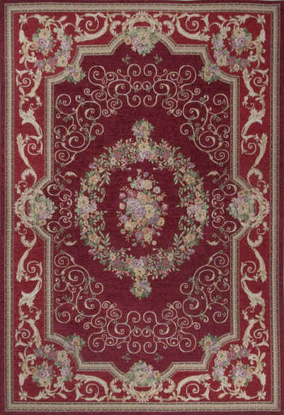 Teppich Flomi Florentina, THEKO, rechteckig, Höhe: 4 mm, Flachgewebe, Orient-Optik, ideal im Wohnzimmer & Schlafzimmer