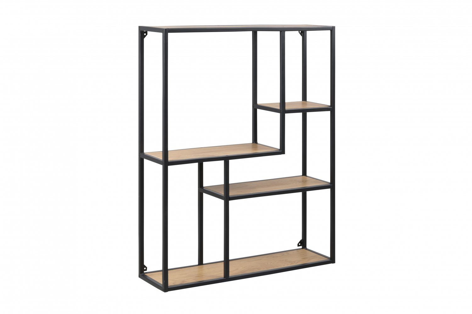 ebuy24 Regal Sea Bücherregal mit 3 Ablagen aus Papier Wildeiche