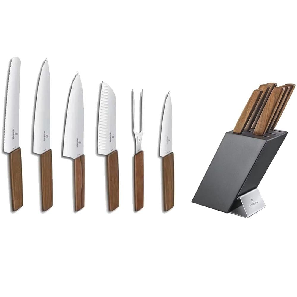 Victorinox Kochbesteck-Set Swiss Modern 6-teilig Messerblock