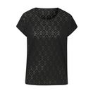 LASCANA Rundhalsshirt mit funkelnden Pailetten aus hochwertiger Ajour-Qualität