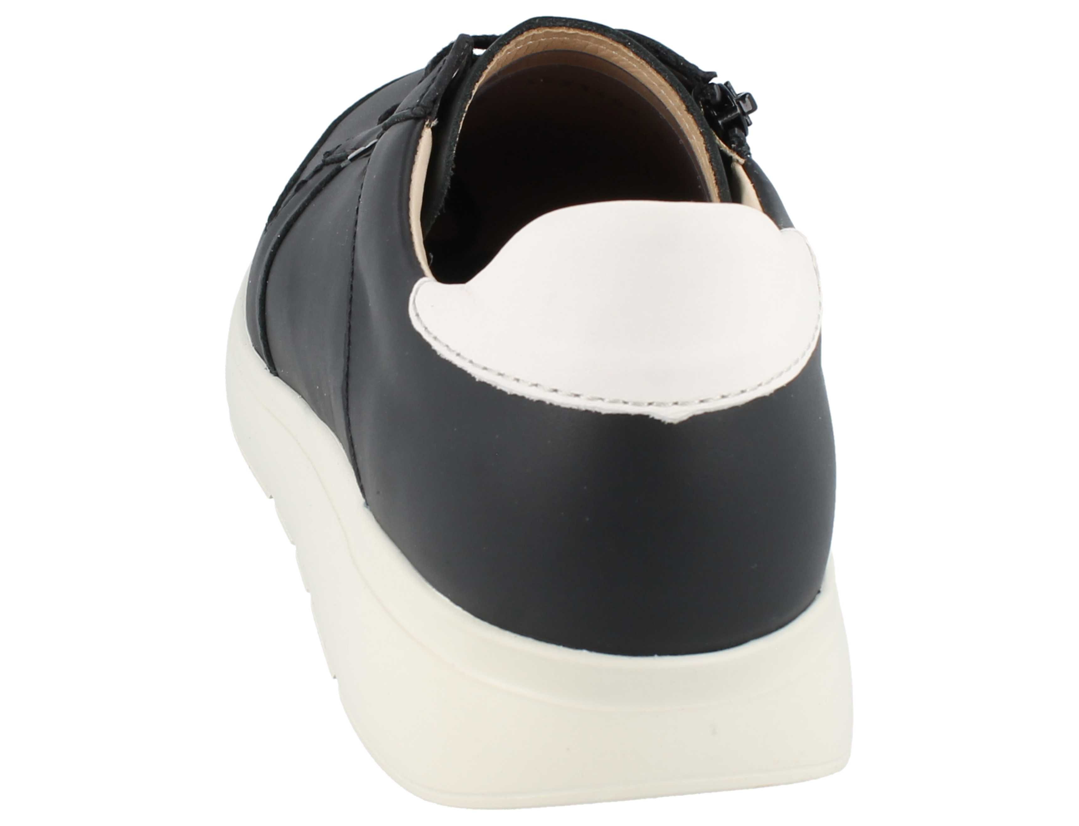 Finn Comfort FINN COMFORT Timaru Herren Halbschuhe mit Reißverschluss schwarz Schnürschuh Wechselfußbett