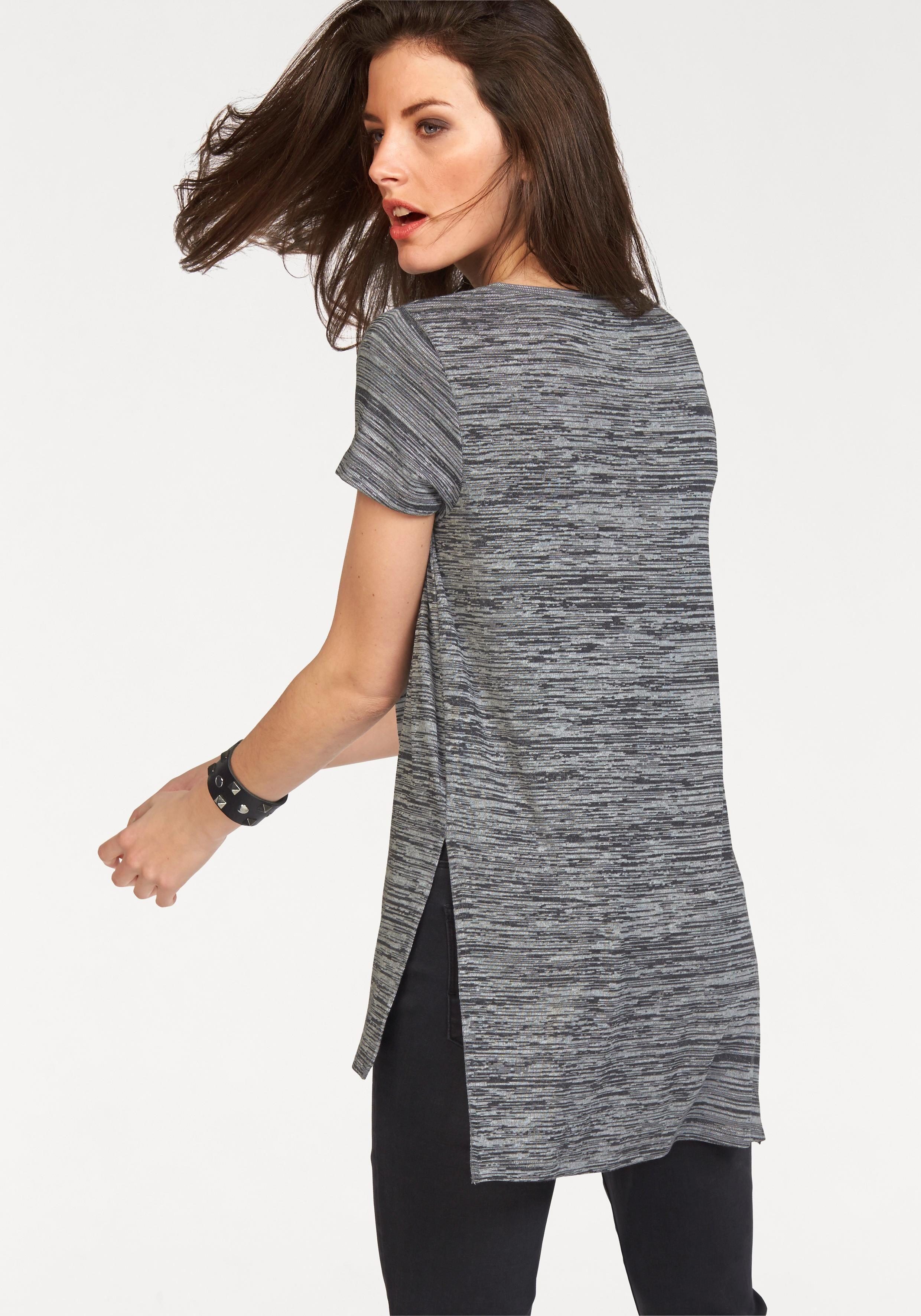 Aniston CASUAL Longshirt mit Rundhals-Ausschnitt günstig online kaufen
