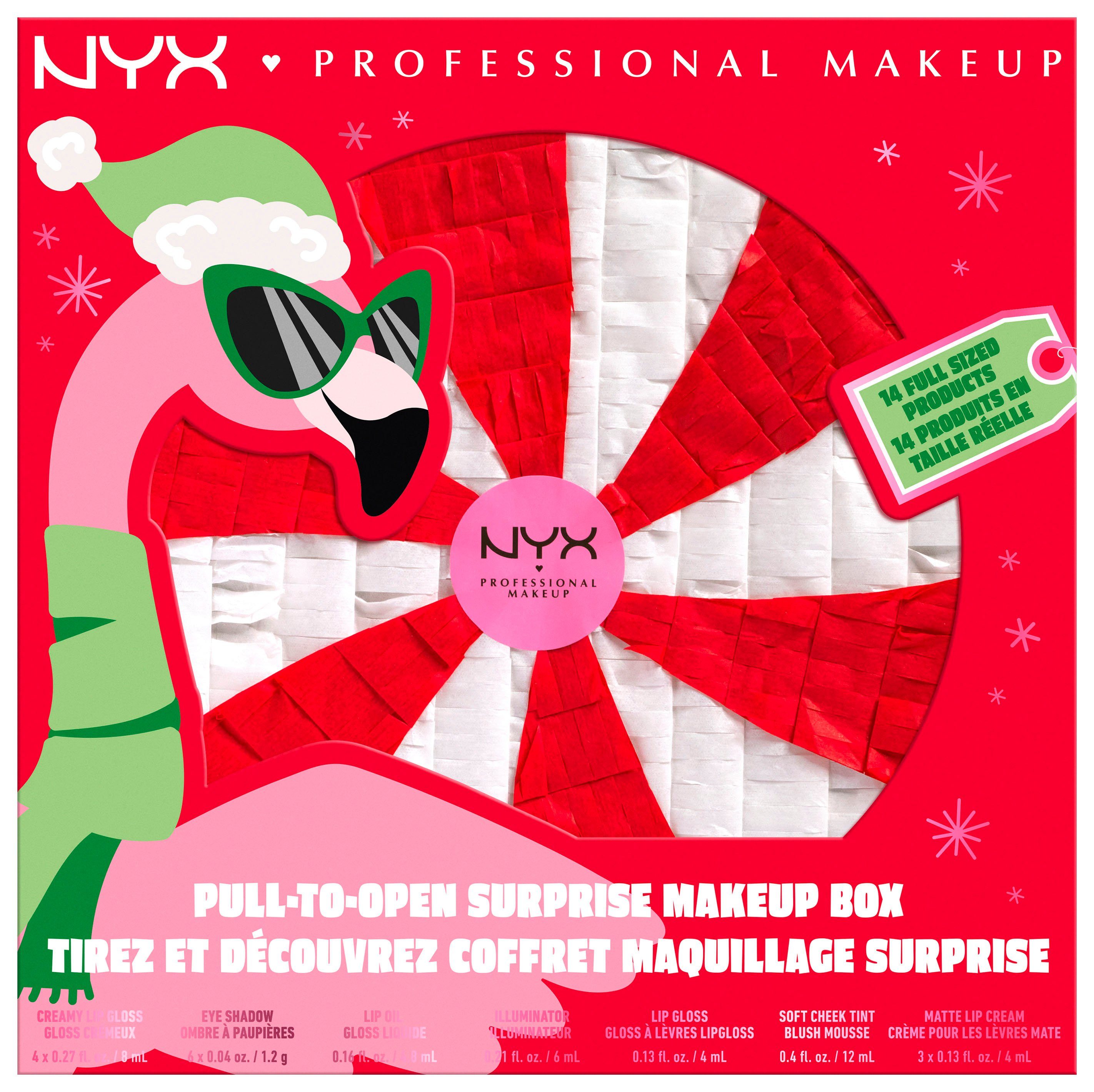 Surprise Makeup NYX Sleigh 14-tlg. to Makeup Schmink-Set NYX Pull Professional Box,