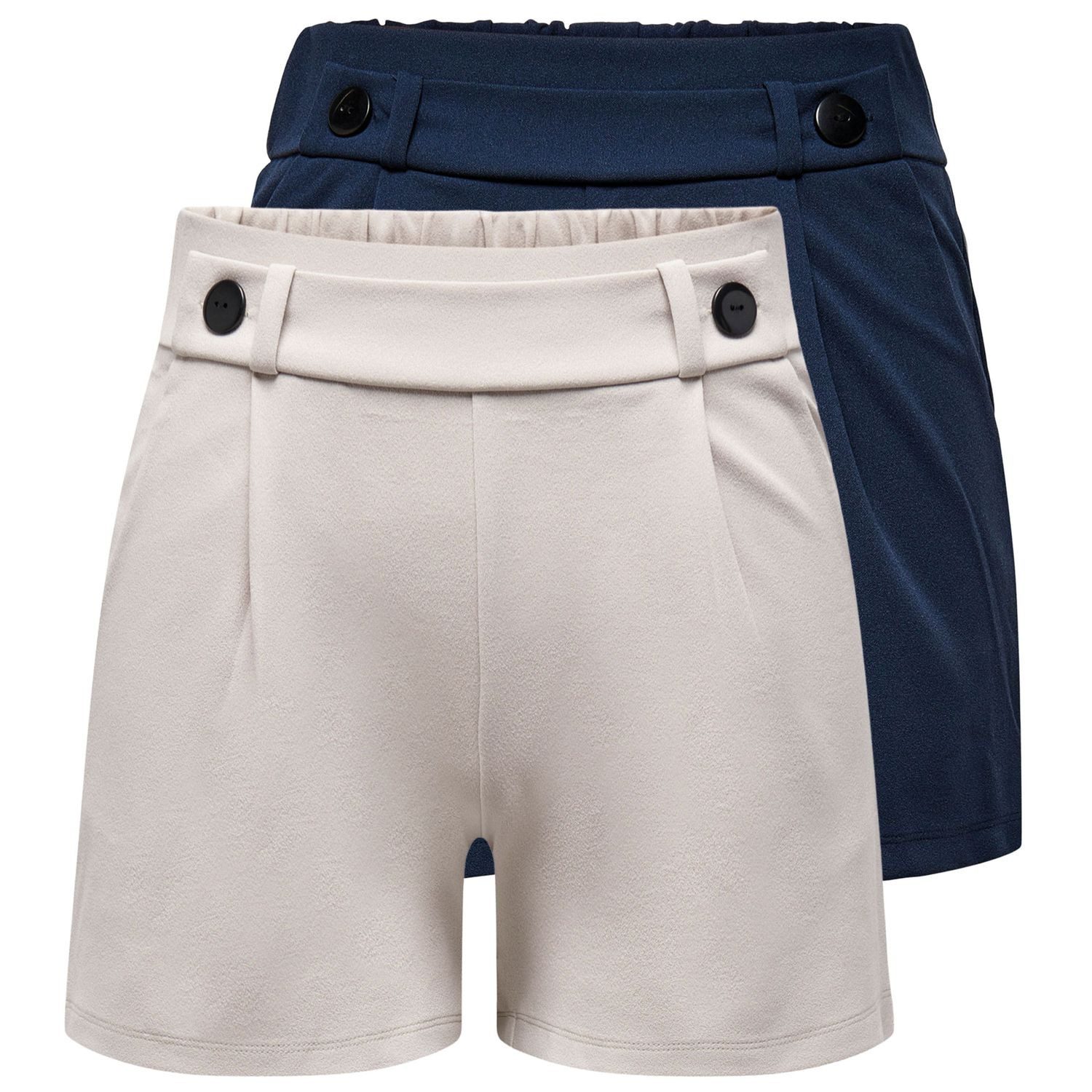 JDY Shorts GEGGO (Set) mit Gürtelschlaufen und Knopfdetails im 2er Sparpack