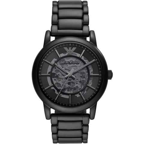 Emporio Armani Automatikuhr AR60045, Armbanduhr, Mechanische Uhr, Herrenuhr, analog