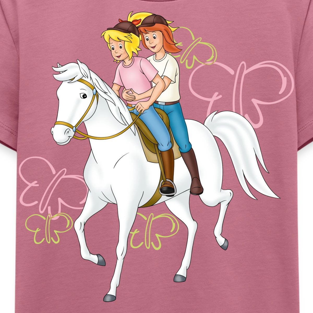Spreadshirt T-Shirt Bibi Und Tina Reiten Auf Stute Sabrina Kinder Premium T-Shirt (1-tlg)