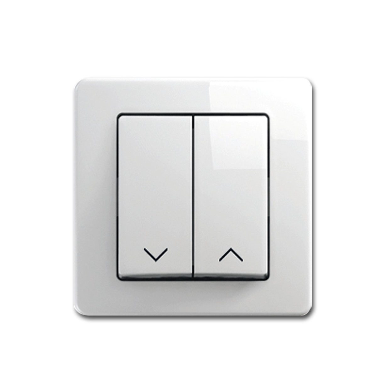 TEM EKONOMIK Jalousien-Taster, weiß, 250V~/10A, UP Wandtaster