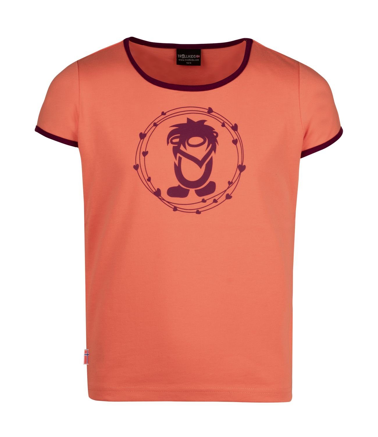 TROLLKIDS T-Shirt Oppland Pfirsich/Maulbeere