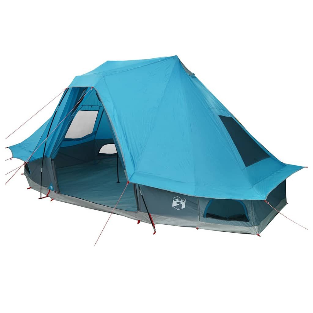 vidaXL Tipi-Zelt Familien-Tipi-Zelt mit Dach Blau 466 x 310 x 240 cm, (1 tlg)